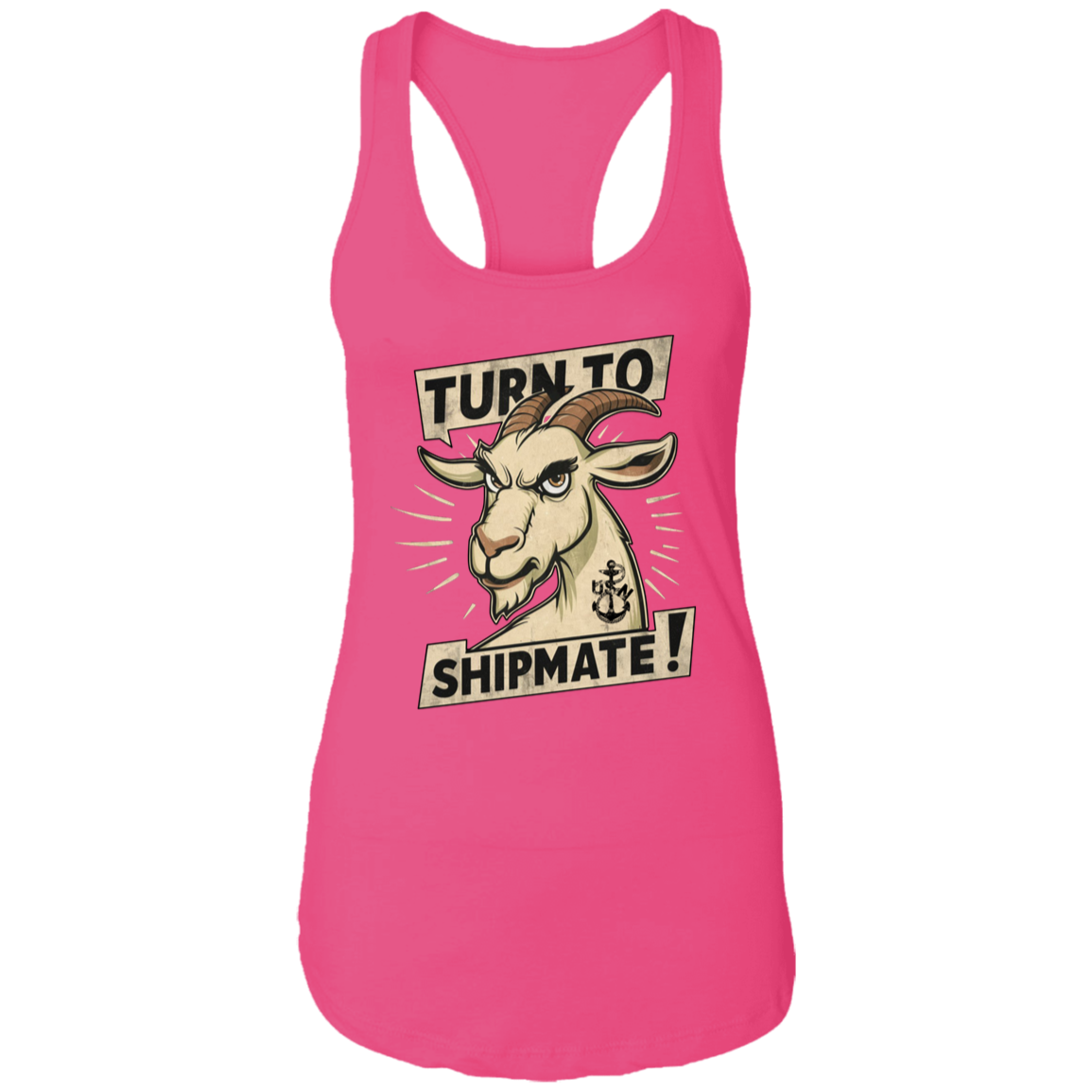 Turn To Shipmate Ladies Racerback Tank