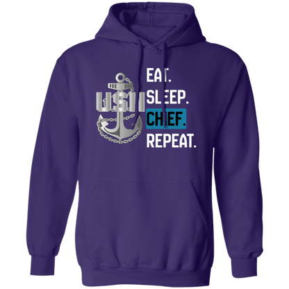 Eat Sleep Chief Pullover Hoodie