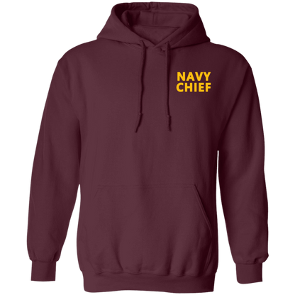 Navy Girl Front and Back Pullover Hoodie