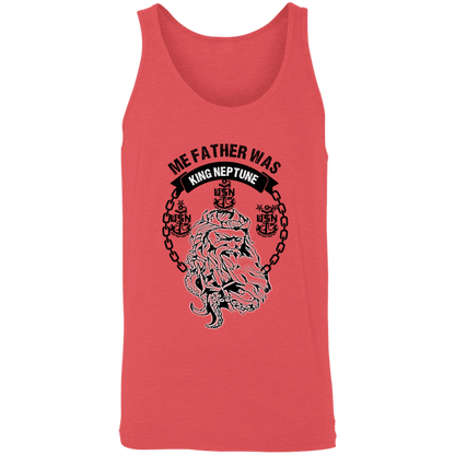 Me Father was King Neptune Unisex Tank