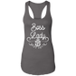 Boss Lady White Design Ladies Racerback Tank