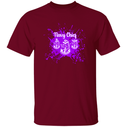 Navy Chief Purple Paint 5.3 oz. T-Shirt
