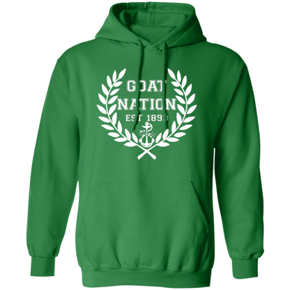 Goat Nation White Pullover Hoodie