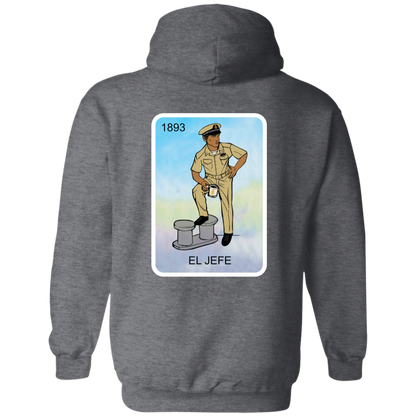 Nautical El Jefe Zip Up Hooded Sweatshirt
