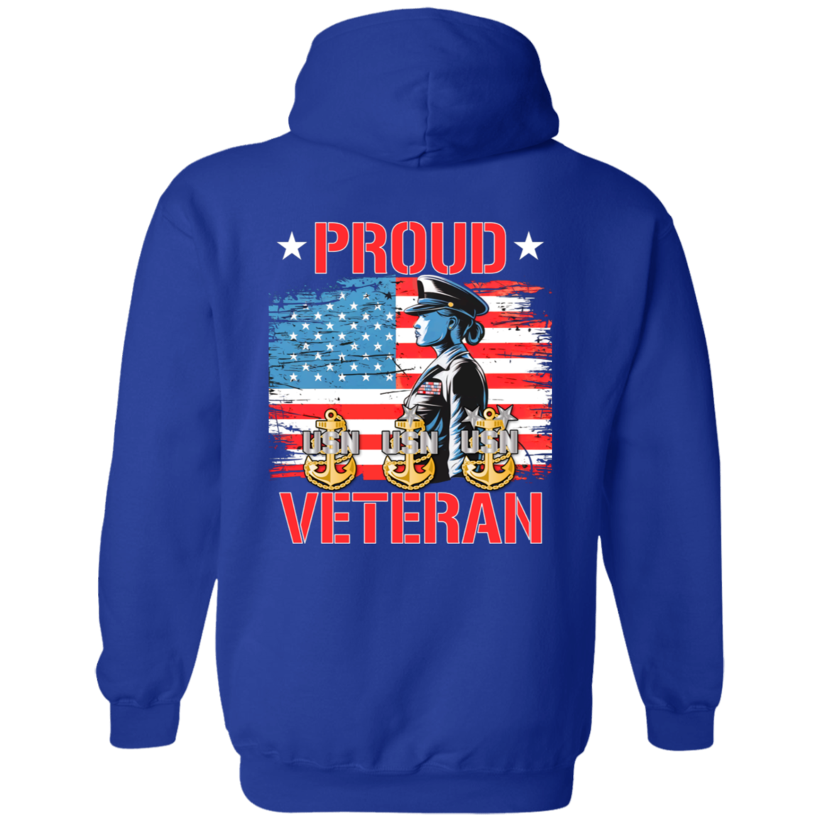 Proud Veteran FB Pullover Hoodie