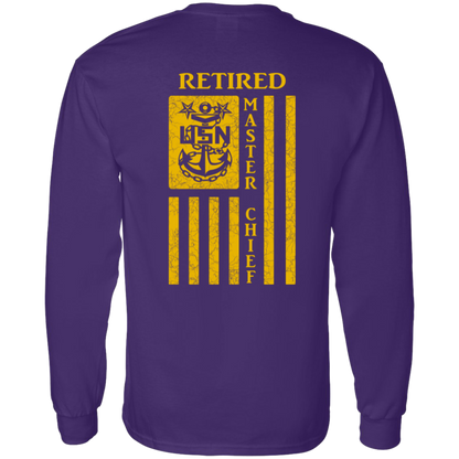 Retired Master Chief Flag FB LS T-Shirt 5.3 oz.