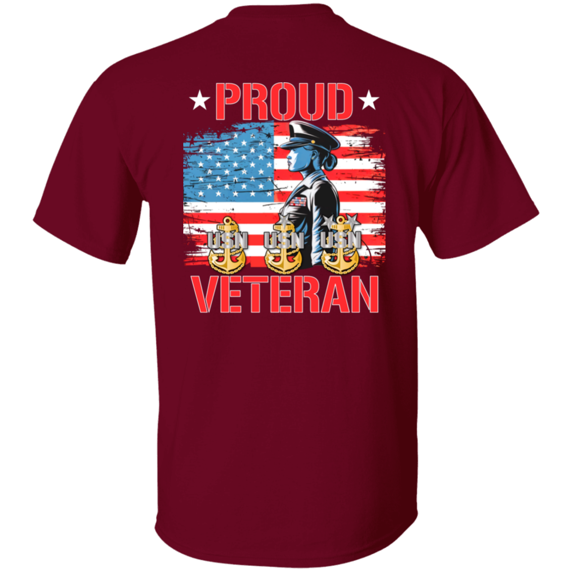 Proud Veteran FB 5.3 oz. T-Shirt