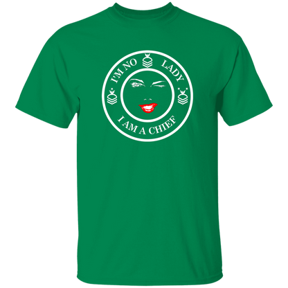 I'm No Lady (White Design) 5.3 oz. T-Shirt