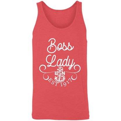 Boss Lady White Design Unisex Tank