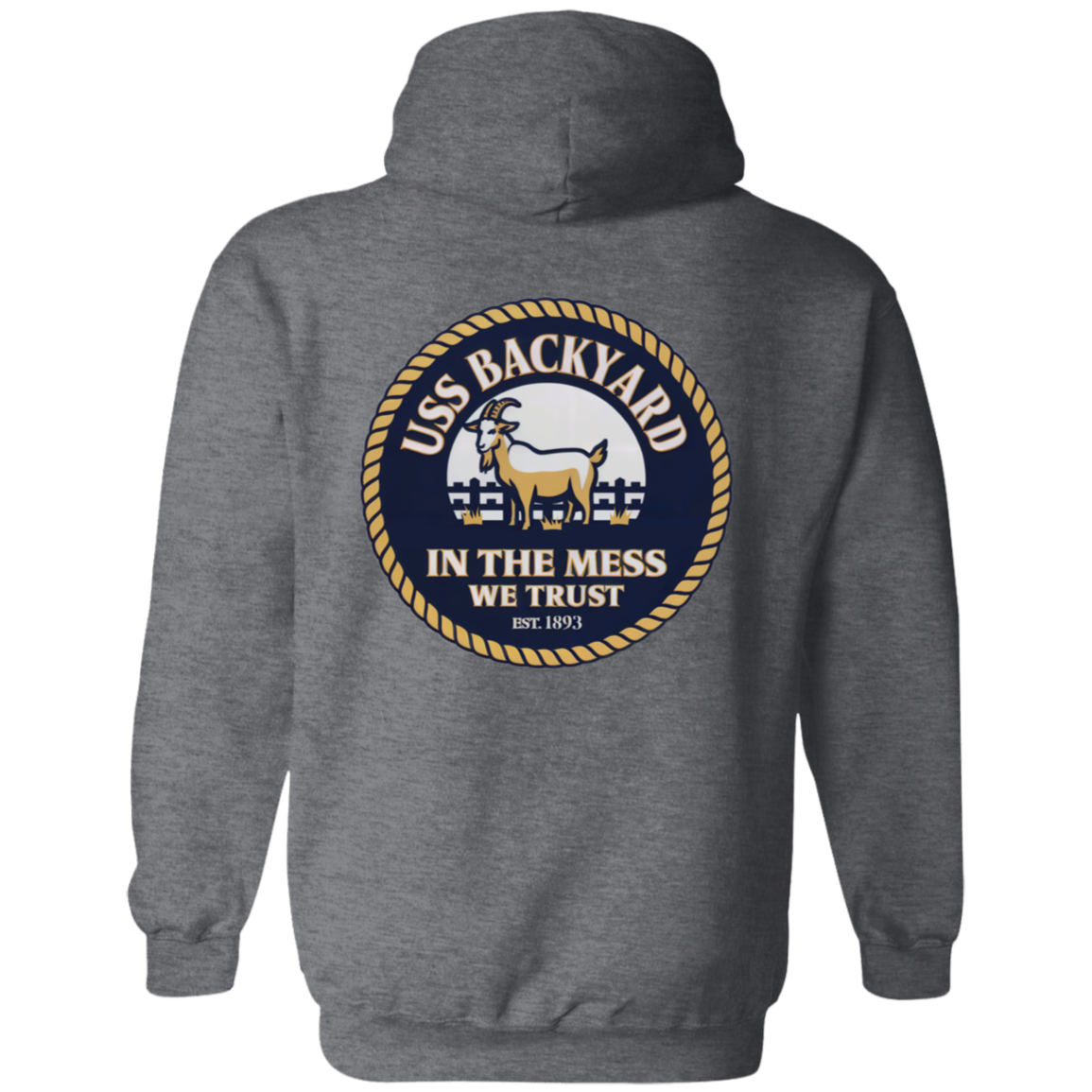 USS Backyard FB Pullover Hoodie