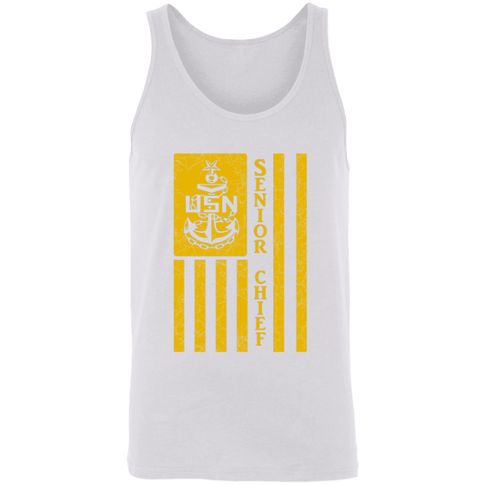 Senior Chief Flag Gold Unisex Tank