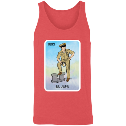 El Jefe Brown Shoe Card Unisex Tank