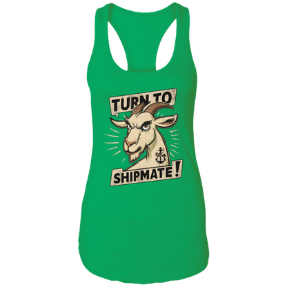 Turn To Shipmate Ladies Racerback Tank