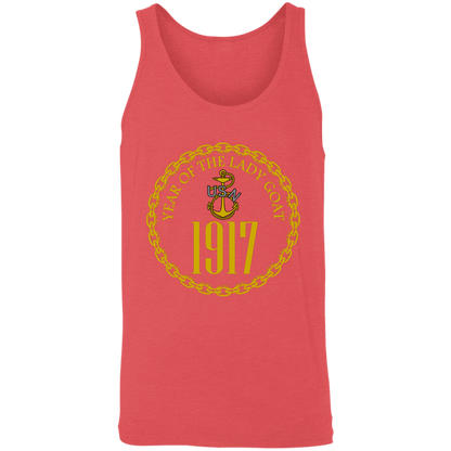 Year of the Lady Goat Gold Unisex Tank