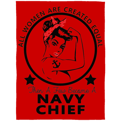 Navy Girl Fleece Blanket 60x80