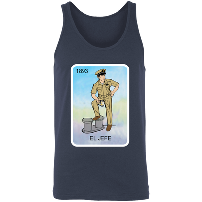El Jefe Brown Shoe Card Unisex Tank