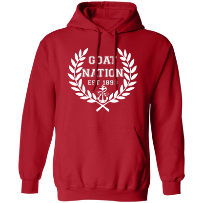 Goat Nation White Pullover Hoodie