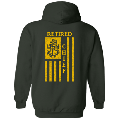 Retired Chief Flag FB Pullover Hoodie