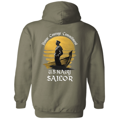 Navy Sailor Pullover Hoodie