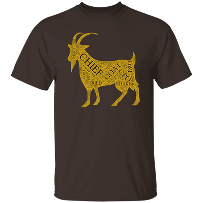 Goat Word Gold 5.3 oz. T-Shirt