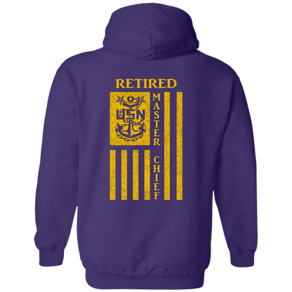 Retired Master Chief Flag FB Pullover Hoodie
