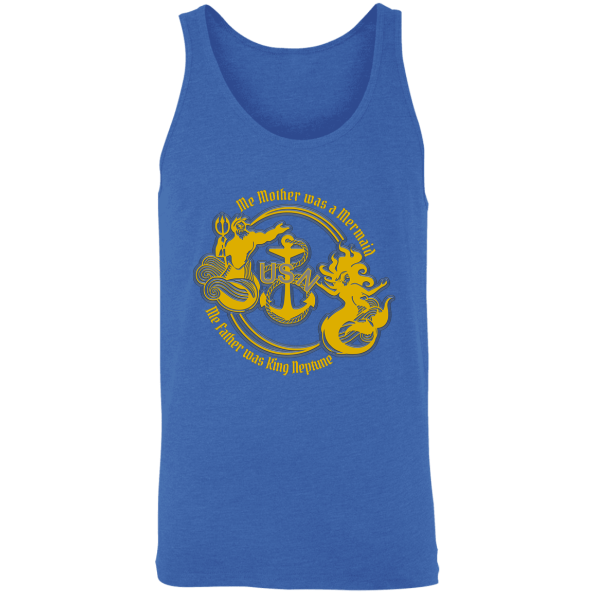 Me Mother and Father Gold Unisex Tank