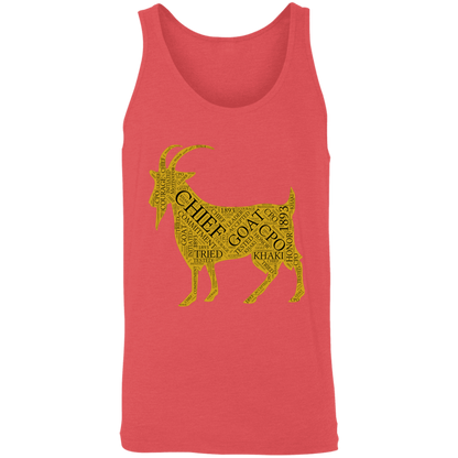 Goat Word Gold Unisex Tank