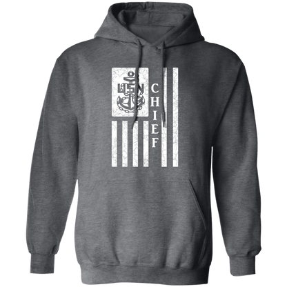 Chief Flag White Pullover Hoodie