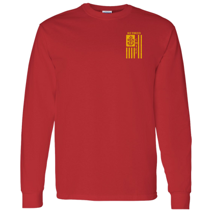 Retired Chief Flag FB LS T-Shirt 5.3 oz.
