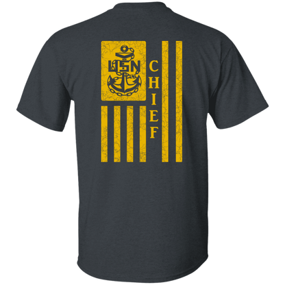 Chief Flag Front and Back 5.3 oz. T-Shirt