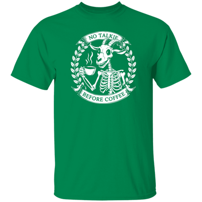 No Talkie Before Coffee  5.3 oz. T-Shirt