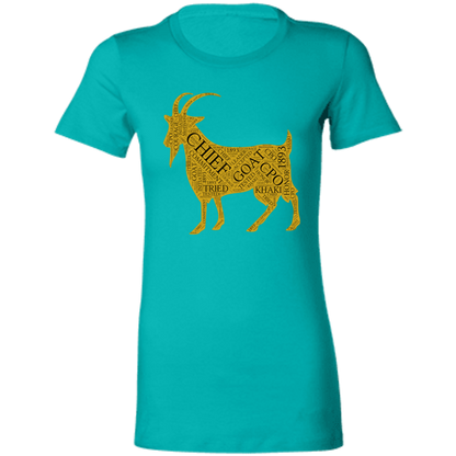 Goat Word Gold Ladies' Favorite T-Shirt