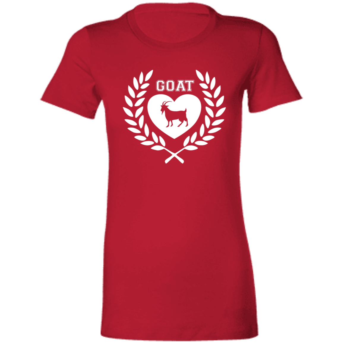 Goat Wreath White Ladies' Favorite T-Shirt