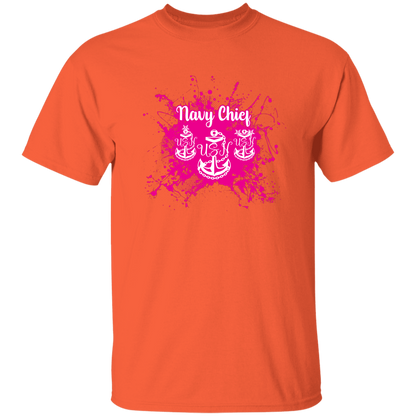 Navy Chief Pink Paint 5.3 oz. T-Shirt