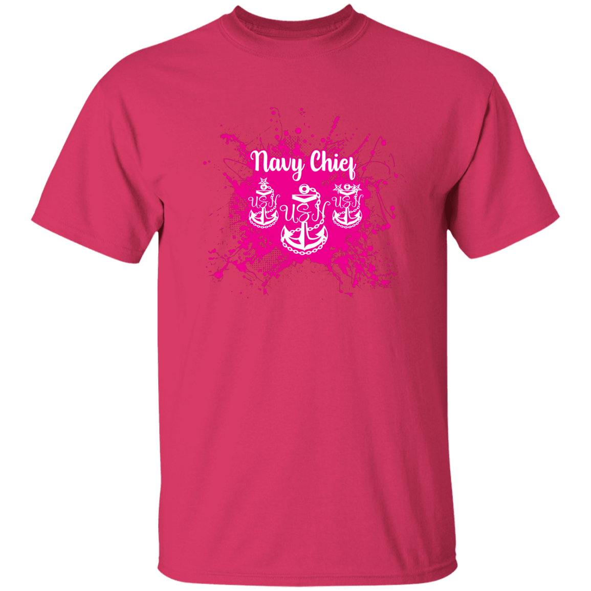 Navy Chief Pink Paint 5.3 oz. T-Shirt