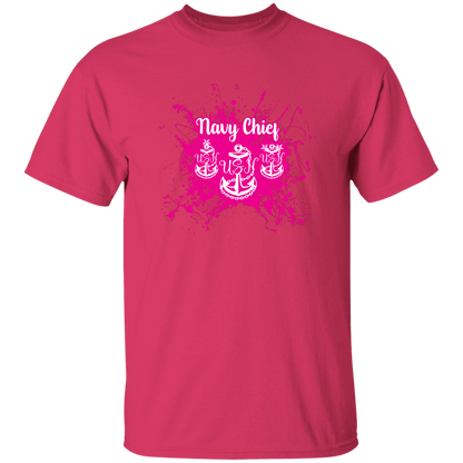 Navy Chief Pink Paint 5.3 oz. T-Shirt