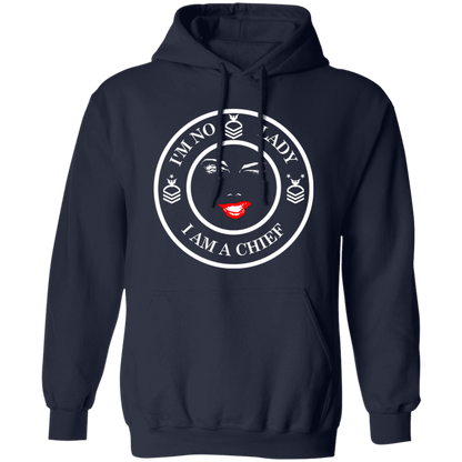 I'm No Lady (White Design) Pullover Hoodie