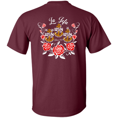 La Jefa Rose Front and Back 5.3 oz. T-Shirt