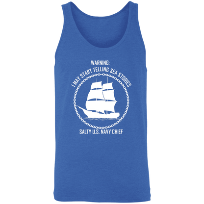 Salty Sea Story White Unisex Tank