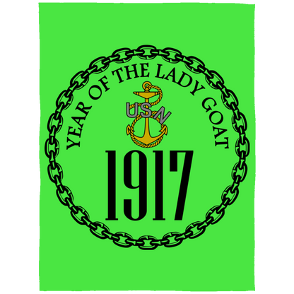 Year of the Lady Goat Fleece Blanket 60x80