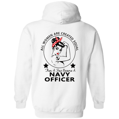 Navy Girl Officer FB Pullover Hoodie