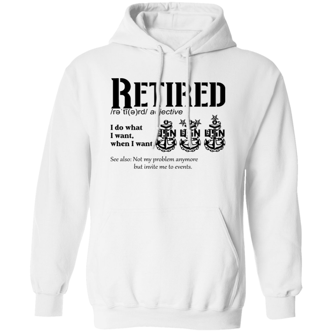 Retired Definition Pullover Hoodie