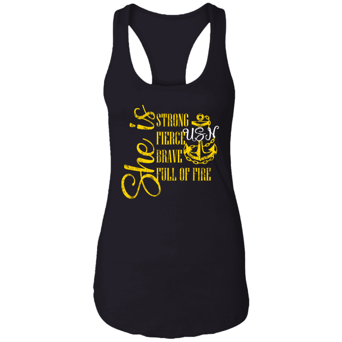 She Is Gold Ladies Racerback Tank