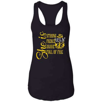 She Is Gold Ladies Racerback Tank