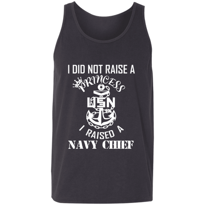 I Did Not Raise A Princess White Design Unisex Tank
