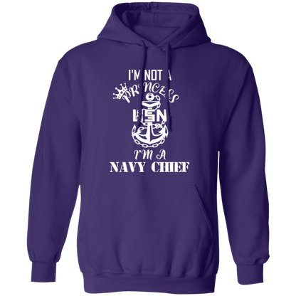 I'm not a Princess White Design Pullover Hoodie