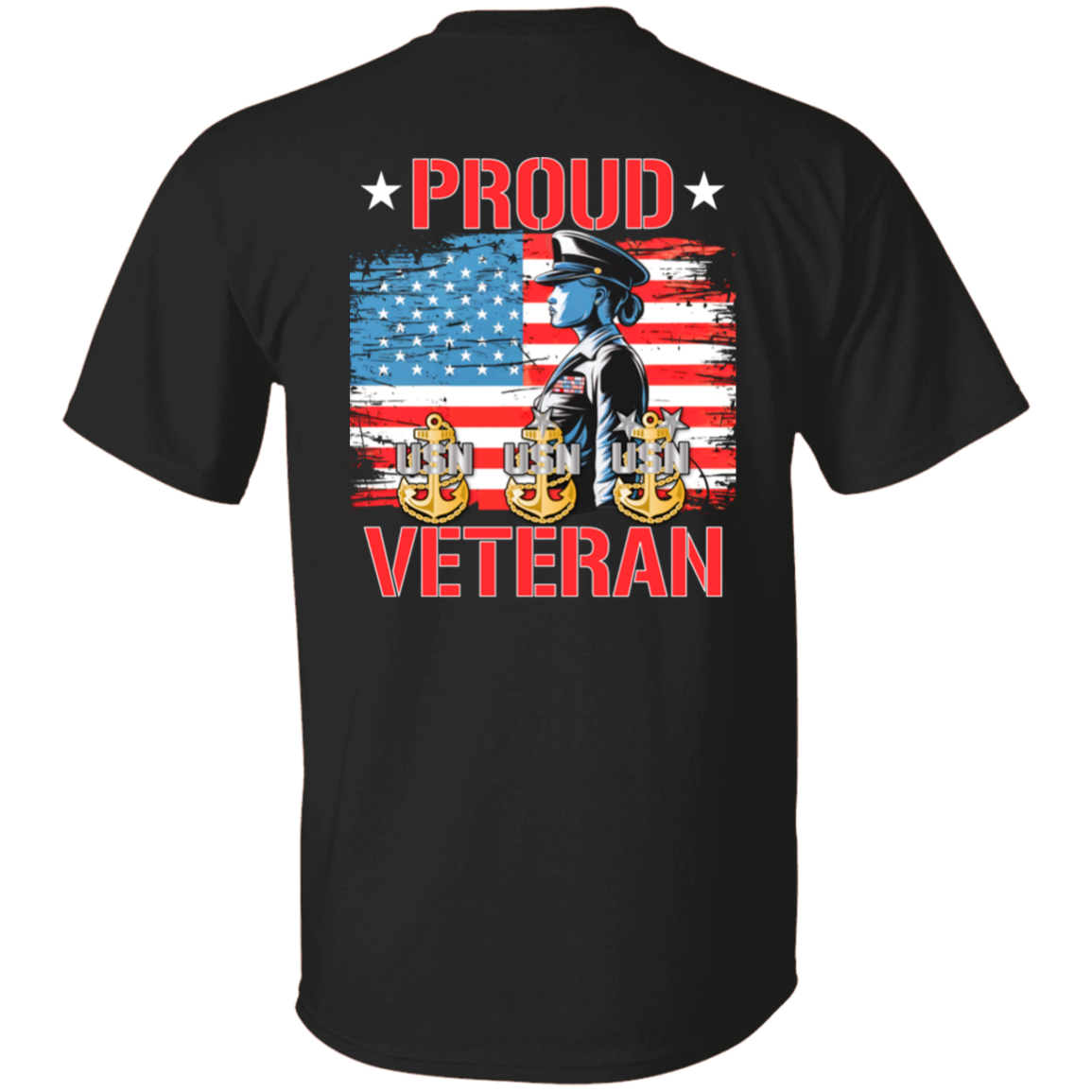 Proud Veteran FB 5.3 oz. T-Shirt