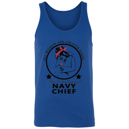 Navy Girl Chief  Unisex Tank