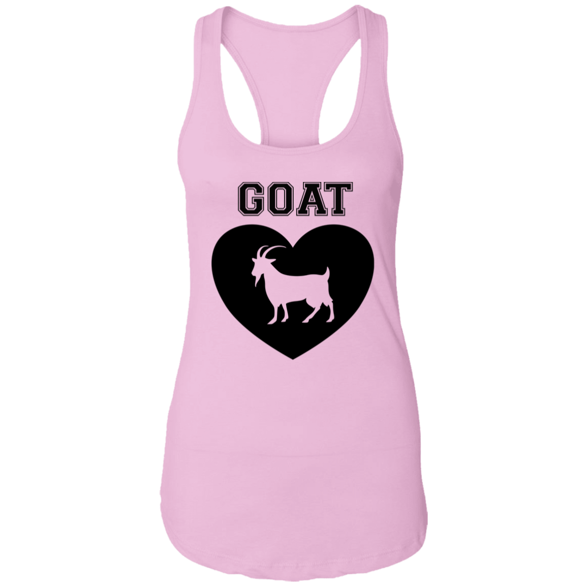 Goat Heart Ladies Racerback Tank