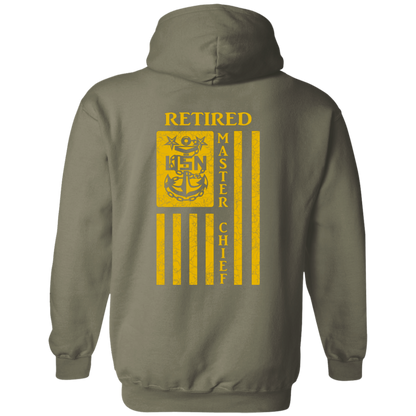 Retired Master Chief Flag FB Pullover Hoodie